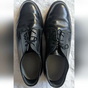 $99 ALTAMA Men's Sz 9 D Leather Uniform Oxford E00968C Police Shoes Vibram